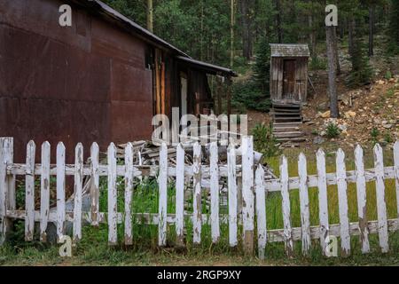 Die historische Geisterstadt Saint Elmo, Colorado. Stockfoto