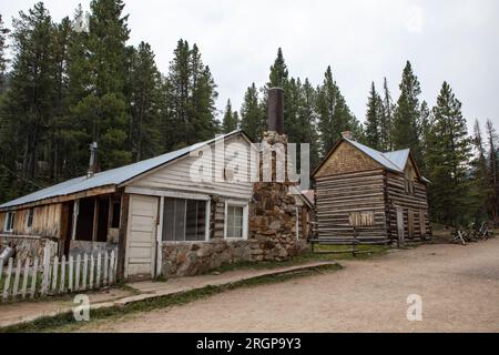 Die historische Geisterstadt St. Elmo, Colorado. Stockfoto