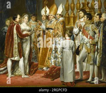 NAPOLEON BONAPARTE (1769-1821) Ehe mit Marie-Louise am 1. April 1810 Stockfoto