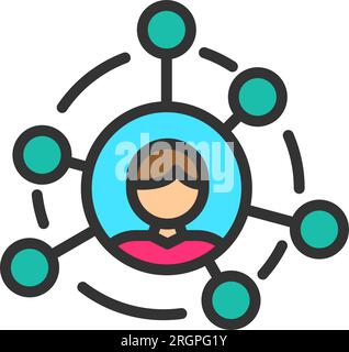 Affiliate-Marketing – Symbolbild. Stock Vektor