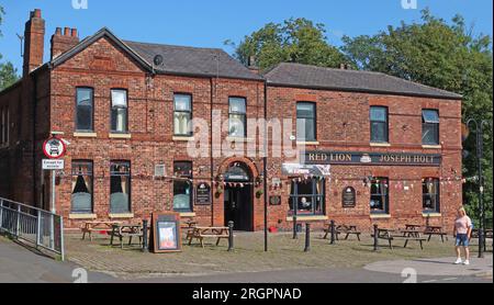 The Red Lion Joseph Holt Pub, Szene der Herbst Mark E Smith Fotoshootings, 398 Bury New Rd, Prestwich, Manchester, England, Vereinigtes Königreich, M25 1-POLIG Stockfoto