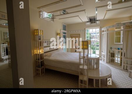 Das Cosmic House, Holland Park, London. Postmodernes Haus im Besitz von Charles Jencks Stockfoto