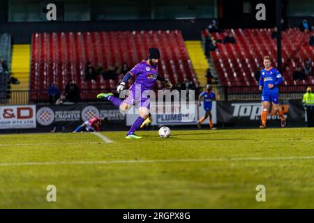 Sunshine North, Australien. 10. August 2023. Melbourne Knights FC gegen Queensland Lions FC in der Runde 32 des Australia Cup im Melbourne Knights Football Club in Sunshine North. Kredit: James Forrester/Alamy Live News Stockfoto