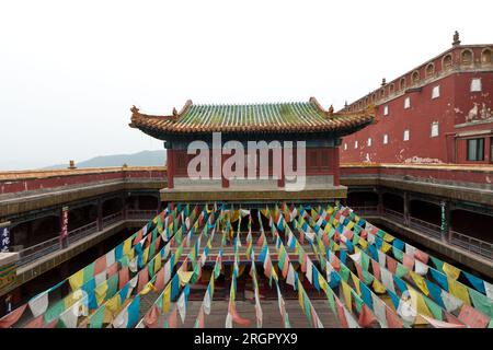 Tibetische Architektur im Putuo-Tempel der Fälle, Chengde, Mountain Resort, nordchina Stockfoto