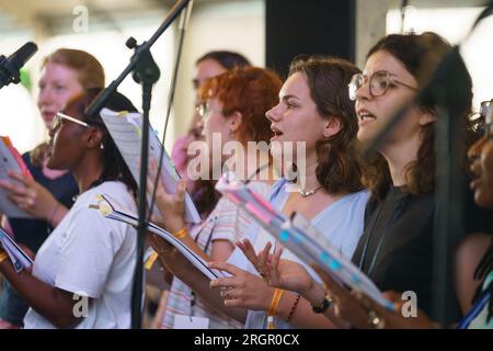 Chorgesang Stockfoto