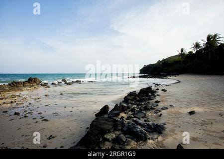 Blick auf einen wunderschönen paradiesischen Strand auf der Insel Ko Yao im Süden Thailands. Stockfoto