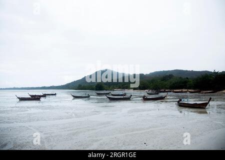 Blick auf einen wunderschönen paradiesischen Strand auf der Insel Ko Yao im Süden Thailands. Stockfoto