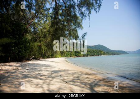 Blick auf einen wunderschönen paradiesischen Strand auf der Insel Ko Yao im Süden Thailands. Stockfoto