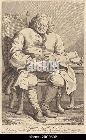 Simon Lord Lovat 1746 von William Hogarth Stockfoto