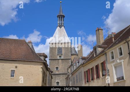 Die mittelalterliche Stadt Avallon, Fr. Stockfoto