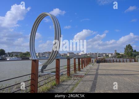 Das malerische Nantes ist die sechstgrößte Stadt Frankreichs, Fr. Stockfoto