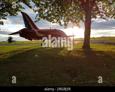 ROYAL AIR FORCE AUSSTELLUNGSTEAM DIE ROTEN PFEILE Stockfoto