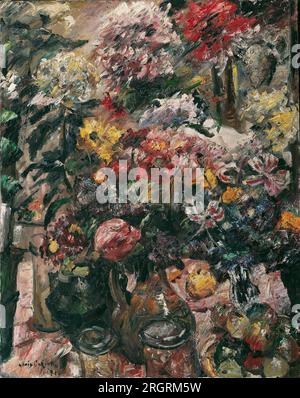 Stillleben mit Chrysanthemen und Amaryllis 1922 von Lovis Corinth Stockfoto