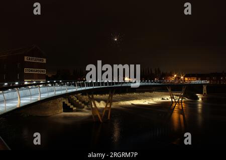 CASTLEFORD UND FERRYBRIDGE Stockfoto