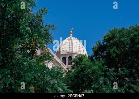 Die Altstadt von Sibennik in Dalmatien, Kroatien an der Adriaküste. Die Kathedrale von St. James. Stockfoto