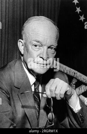 Washington, D.C.: 1953 Porträt von Präsident Dwight D. Eisenhower Stockfoto