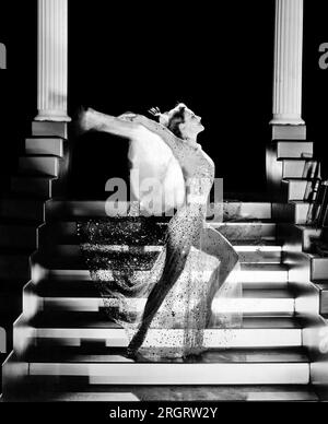 Hollywood, Kalifornien: 1933-Schauspielerin Joan Crawford tritt im MGM-Film „Dancing Lady“ auf. Stockfoto