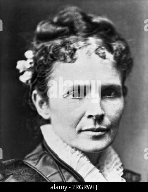 Washington, D.C.: C. 1865 Lucretia Rudolph Garfield, Ehefrau von Präsident James Garfield. Stockfoto