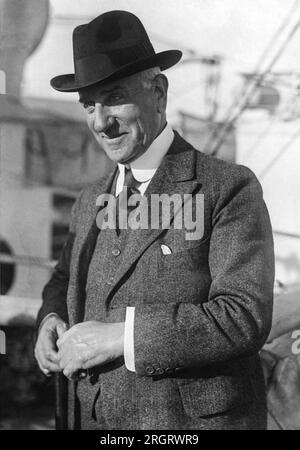 New York, New York: 17. September 1920 Ein Porträt des Philanthropen Solomon R. Guggenheim, Gründer des Guggenheim Museums in New York City. Stockfoto