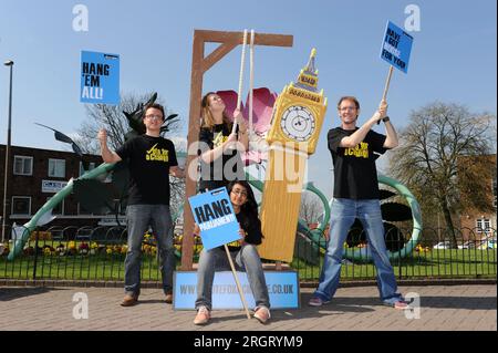 Stimmen Sie für die A Change-Aktivisten Stockfoto