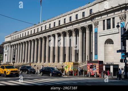 Die Fassade der Moynihan Train Hall 2023, New York City, USA Stockfoto