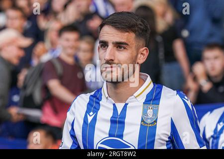 Sheffield, Großbritannien. 08. Aug. 2023. Sheffield Wednesday Defender Pol Valentin während des Spiels Sheffield Wednesday FC gegen Stockport County FC, Carabao Cup, Runde 1 im Hillsborough Stadium, Sheffield, Großbritannien, am 8. August 2023 Gutschrift: Jede zweite Media/Alamy Live News Stockfoto