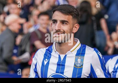 Sheffield, Großbritannien. 08. Aug. 2023. Sheffield Wednesday Defender Pol Valentin während des Spiels Sheffield Wednesday FC gegen Stockport County FC, Carabao Cup, Runde 1 im Hillsborough Stadium, Sheffield, Großbritannien, am 8. August 2023 Gutschrift: Jede zweite Media/Alamy Live News Stockfoto