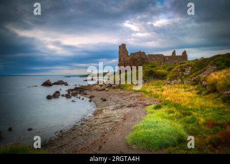 Dünen-Schloss ayrshire schottland. Stockfoto