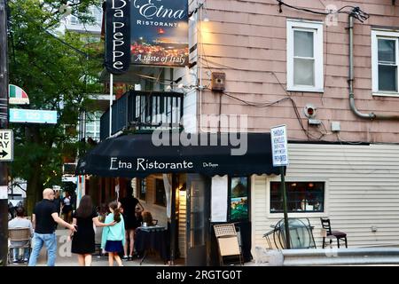 Etna Ristorante, ein Hauch von Italien, in Little Italy in Cleveland in Ohio Stockfoto