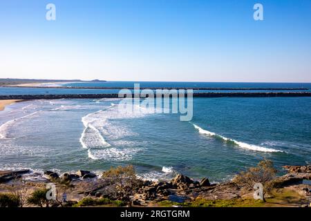 Yamba, Küstenstadt im Norden von New South Wales an der Mündung des Clarence River, Clarence Valley, NSW, Australien Stockfoto