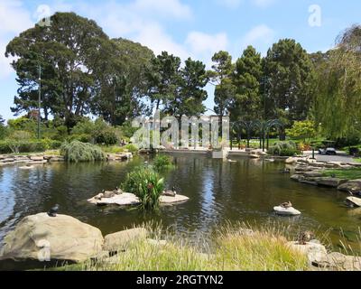 Presidio von San Francisco - in der Nähe der Chestnut St. Eingang Stockfoto