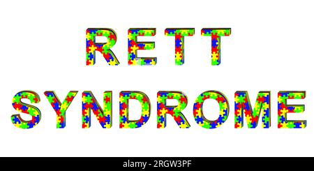 Rett-Syndrom, konzeptionelle Illustration Stockfoto