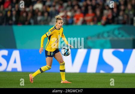 August 11 2023: Nathalie Bjorn (Schweden) kontrolliert den Ball während eines Spiels, am, . Kim Price/CSM Credit: CAL Sport Media/Alamy Live News Stockfoto