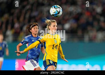 August 11 2023: Nathalie Bjorn (Schweden) schaut während eines Spiels auf , . Kim Price/CSM Credit: CAL Sport Media/Alamy Live News Stockfoto