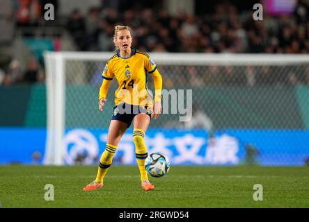 August 11 2023: Nathalie Bjorn (Schweden) kontrolliert den Ball während eines Spiels, am, . Kim Price/CSM Credit: CAL Sport Media/Alamy Live News Stockfoto
