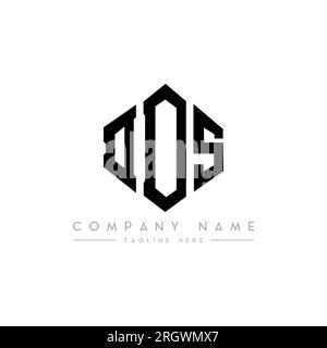 DDS-Logo in Polygonform. DDS-Polygon- und würfelförmiges Logo. DDS sechseckige Vektor-Logo-Vorlage in Weiß und Schwarz. DDS Monogr Stock Vektor