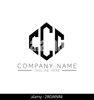 Logo mit CCC-Buchstaben und Polygonform. CCC-Polygon- und würfelförmiges Logo. CCC sechseckige Vektor-Logo-Vorlage in Weiß und Schwarz. CCC Monogr Stock Vektor