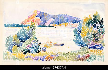 Henri Edmond Cross, Cap Nègre, Landschaftsbild 1909 Stockfoto