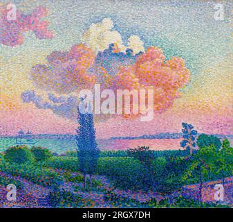 Henri Edmond Cross, Landschaftsmalerei, die Rose Cloud, ca. 1896 Stockfoto