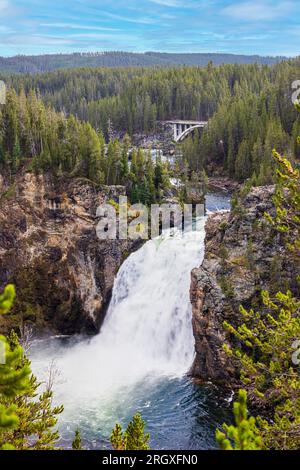 Yellowstone fällt im Yellowstone National Park, Wyoming, USA Stockfoto