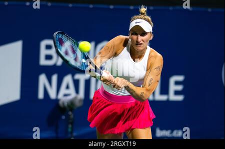 Marketa Vondrousova der Tschechischen Republik während des 2023. Omnium Banque Nationale, WTA 1000 Tennis Turnier am 10. August 2023 in Montreal, Kanada Stockfoto