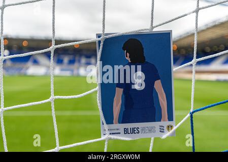 Birmingham, West Midlands, Großbritannien. Birmingham, Großbritannien. 12. Aug. 2023. 12. August 2023; St Andrews, Birmingham, West Midlands, England; EFL Championship Football, Birmingham City gegen Leeds United; das Spielprogramm im Net Credit: Action Plus Sports Images/Alamy Live News Credit: Action Plus Sports Images/Alamy Live News Stockfoto