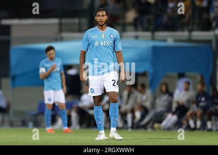 Jens-Lys Michel Cajuste, schwedischer Mittelfeldspieler von SSC Napoli, schaut beim Freundschaftsspiel SSC Napoli gegen Apollon FC. Stockfoto