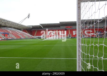AESSEAL New York Stadium, Rotherham, England - 12. August 2023 Allgemeine Ansicht des Bodens - vor dem Spiel Rotherham gegen Blackburn, Sky Bet Championship, 2023/24, AESSEAL New York Stadium, Rotherham, England - 12. August 2023 Kredit: Arthur Haigh/WhiteRosePhotos/Alamy Live News Stockfoto