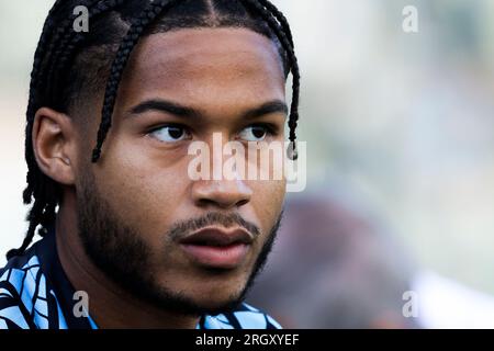 Jens-Lys Michel Cajuste, schwedischer Mittelfeldspieler von SSC Napoli, schaut beim Freundschaftsspiel SSC Napoli gegen Apollon FC. Stockfoto