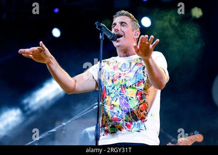 Auf dem Foto schließt Francesco Gabbani die sizilianische Tour mit dem letzten Datum in Marsala in der Provinz Trapani Credit: Independent Photo Agency Srl/Alamy Live News Stockfoto