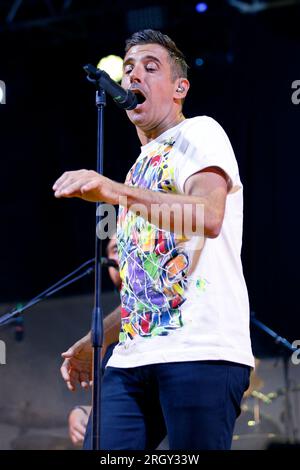 Auf dem Foto schließt Francesco Gabbani die sizilianische Tour mit dem letzten Datum in Marsala in der Provinz Trapani Credit: Independent Photo Agency Srl/Alamy Live News Stockfoto