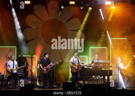 Auf dem Foto schließt Francesco Gabbani die sizilianische Tour mit dem letzten Datum in Marsala in der Provinz Trapani Credit: Independent Photo Agency Srl/Alamy Live News Stockfoto