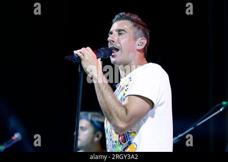 Auf dem Foto schließt Francesco Gabbani die sizilianische Tour mit dem letzten Datum in Marsala in der Provinz Trapani Credit: Independent Photo Agency Srl/Alamy Live News Stockfoto