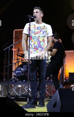 Auf dem Foto schließt Francesco Gabbani die sizilianische Tour mit dem letzten Datum in Marsala in der Provinz Trapani Credit: Independent Photo Agency Srl/Alamy Live News Stockfoto